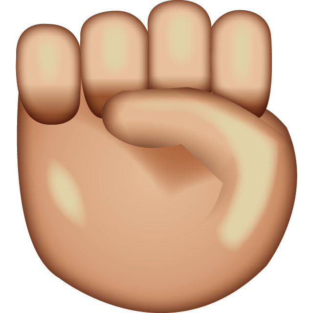 Raised Fist Emoji Icon File HD PNG Image
