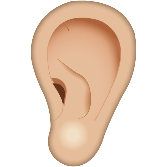 One Ear Emoji Icon Free Photo PNG Image