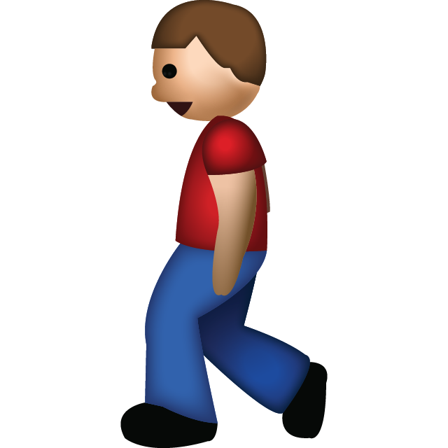 Man Walking Emoji Free Photo Icon PNG Image