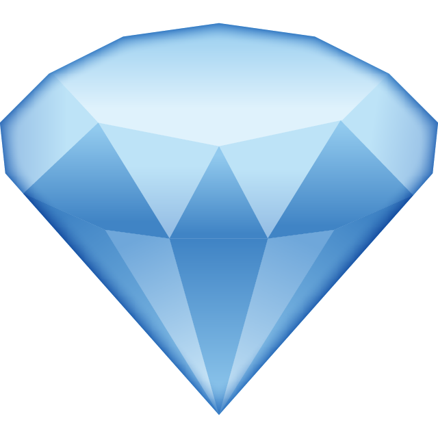 Diamond Emoji Free Icon HQ PNG Image