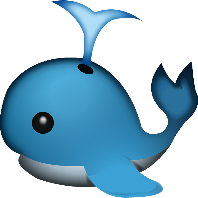 Spouting Whale Emoji Free Icon HQ PNG Image