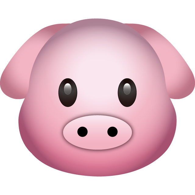 Pig Emoji Icon File HD PNG Image