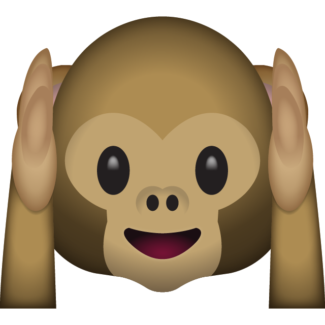 Hear No Evil Monkey Emoji Free Photo Icon PNG Image