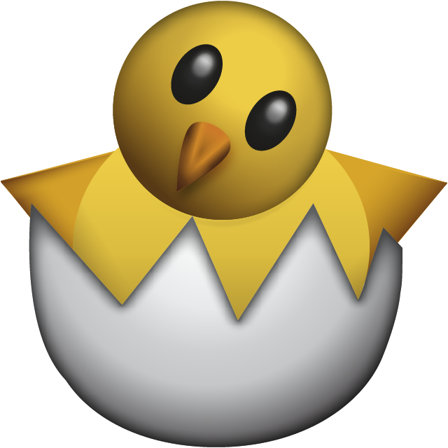 Hatching Chick Emoji Free Icon HQ PNG Image
