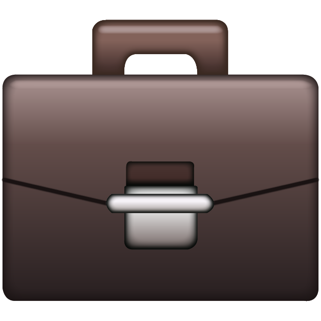 Briefcase Emoji Icon File HD PNG Image