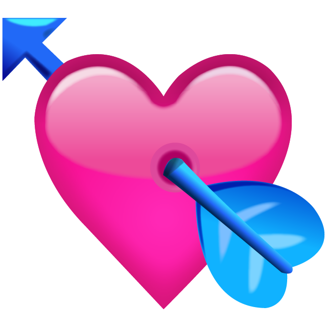 Pink Heart With Arrow Emoji Icon Free Photo PNG Image