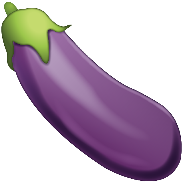 Eggplant Emoji Free Icon PNG Image