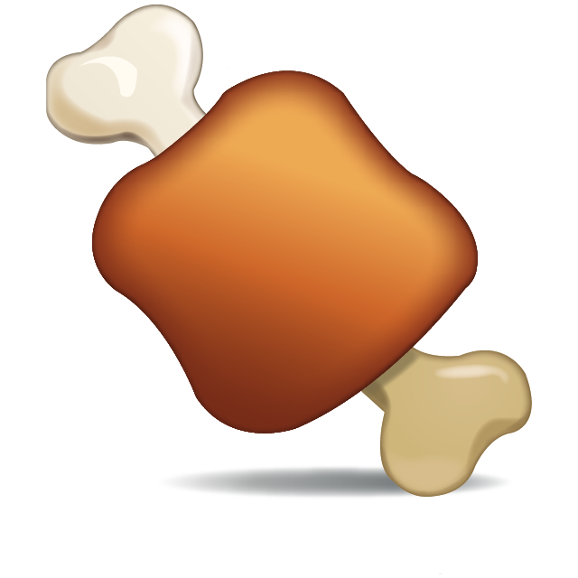 Meat on Bone Emoji Icon File HD PNG Image