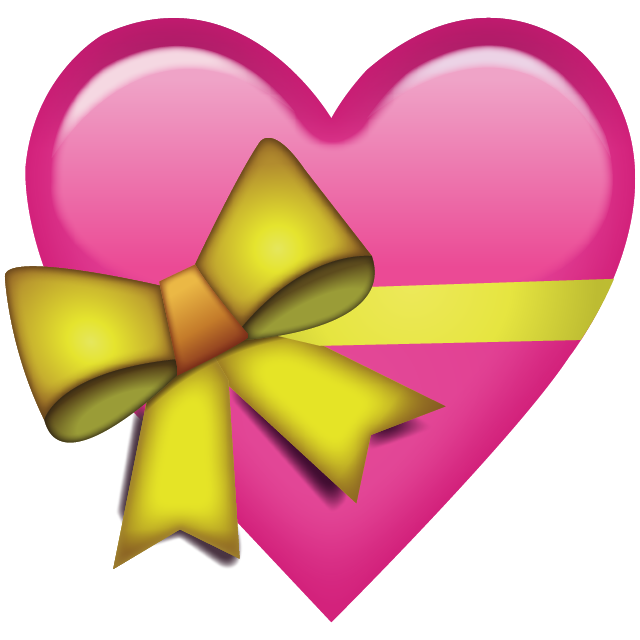Pink Heart With Ribbon Emoji Free Icon PNG Image
