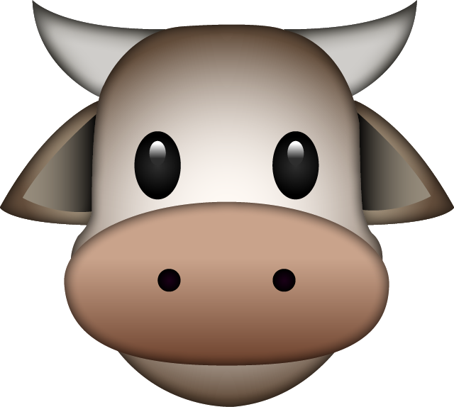 Cow Emoji Icon File HD PNG Image