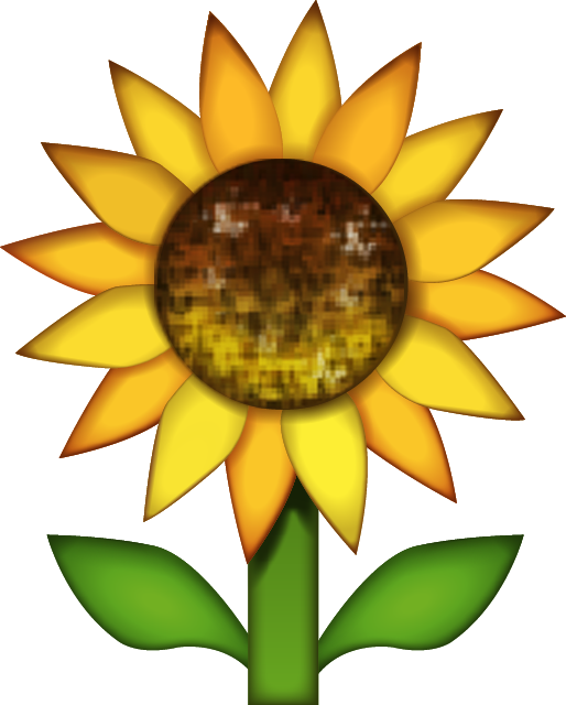Sunflower Emoji Free Photo Icon PNG Image