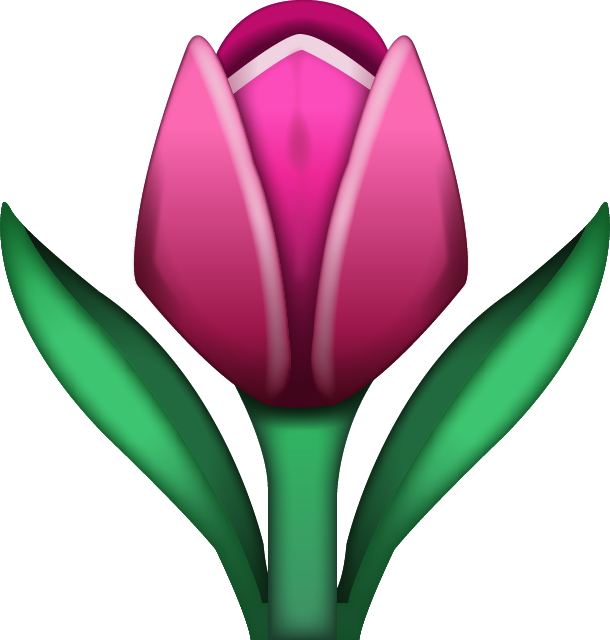 Tulip Emoji Icon Icon Free Photo PNG Image