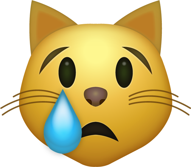 Crying Cat Emoji Icon Download Free PNG Image