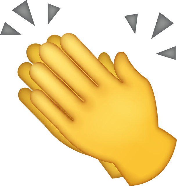 Clapping Emoji Free Icon PNG Image