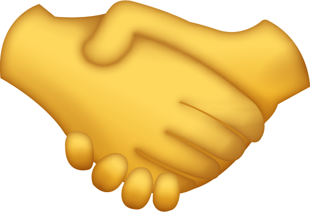 Handshake Emoji Free Icon PNG Image