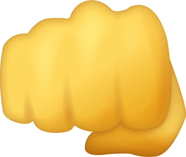 Fisted Hand Emoji Icon Download Free PNG Image