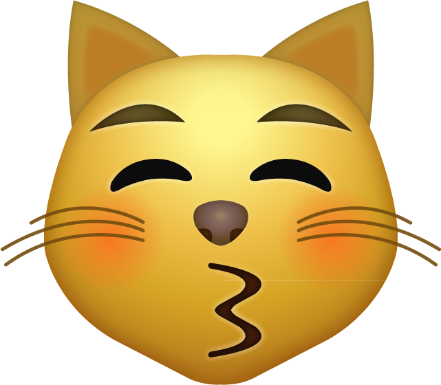 Kissing Cat Emoji Free Icon HQ Icon