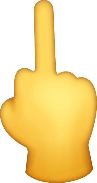 Middle Finger Emoji Free Icon PNG Image