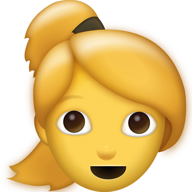 Ponytail Emoji Icon Download Free PNG Image