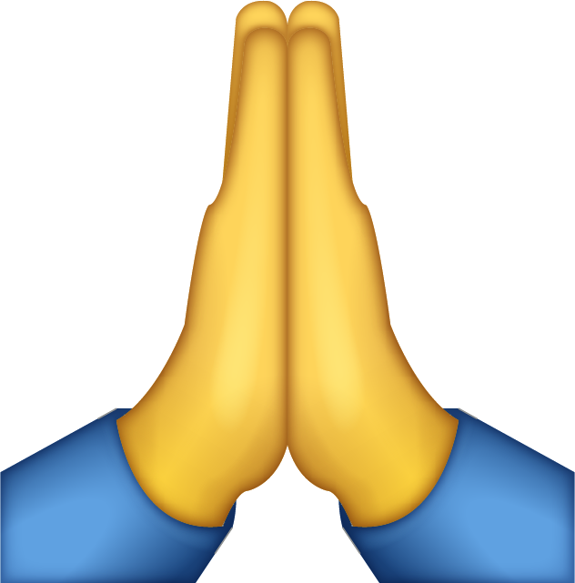 Praying Emoji Free Icon HQ PNG Image