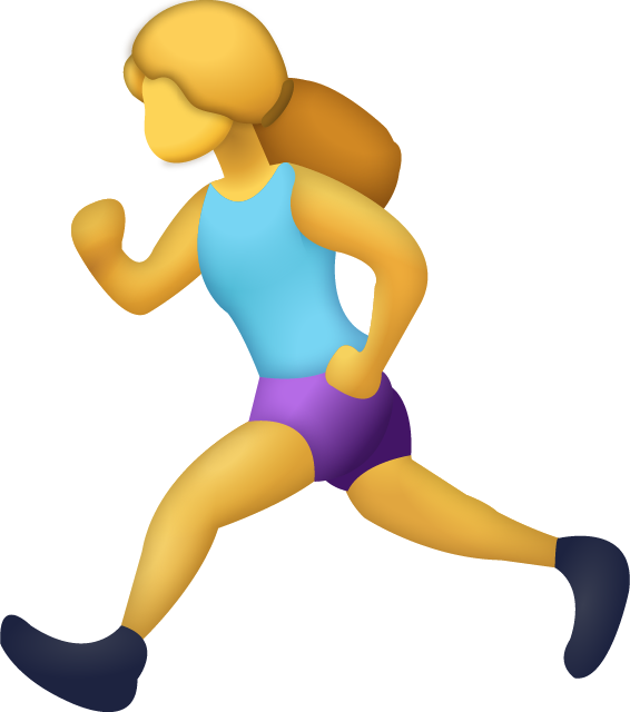 Girl Running Emoji Icon Free Photo PNG Image