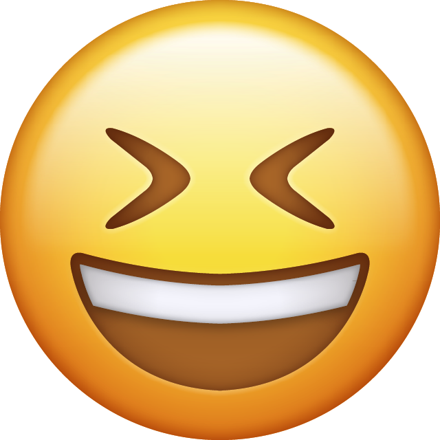 Smiling With Closed Eyes Emoji Free Icon Icon