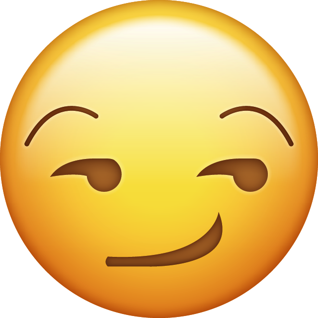 Smirk Emoji Icon File HD PNG Image