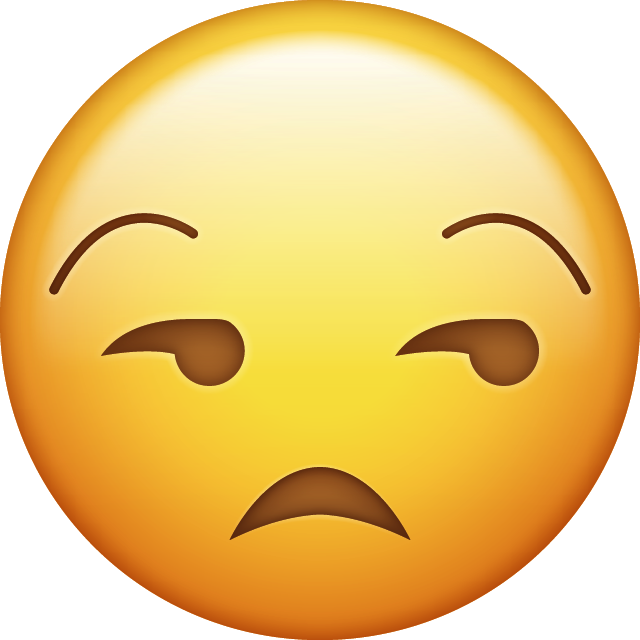Unamused Emoji Free Photo Icon PNG Image