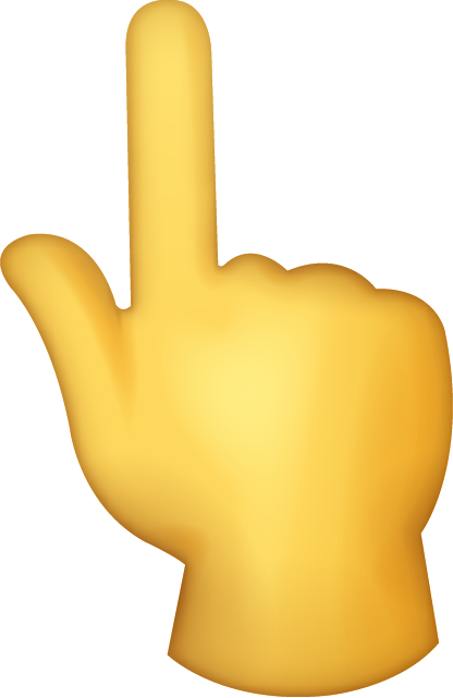 Index Finger Emoji Icon Download Free PNG Image