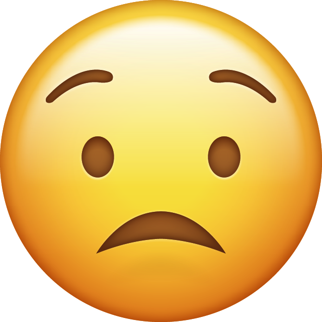 Worried Emoji Icon Free Photo PNG Image