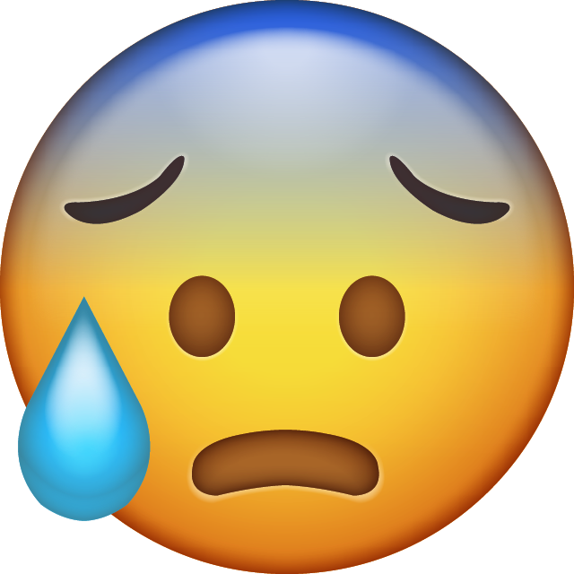 Cold Sweat Emoji Icon Download Free PNG Image