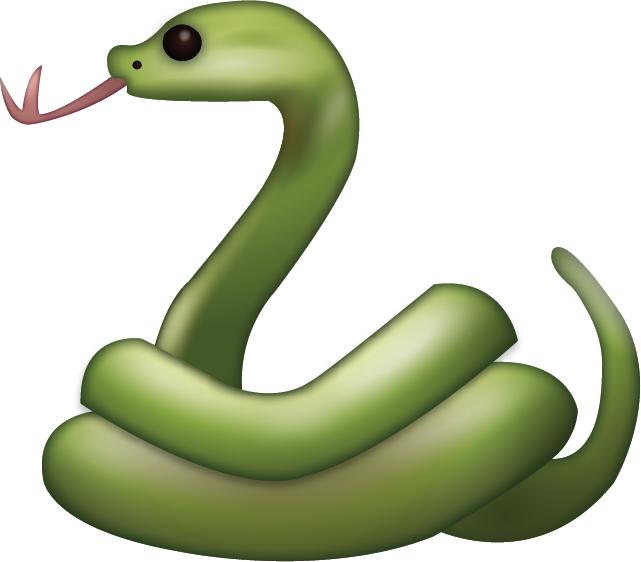 Snake Emoji Free Icon PNG Image