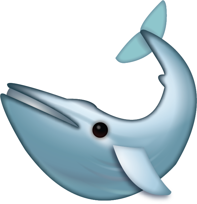 Whale Iphone Emoji Free Icon PNG Image
