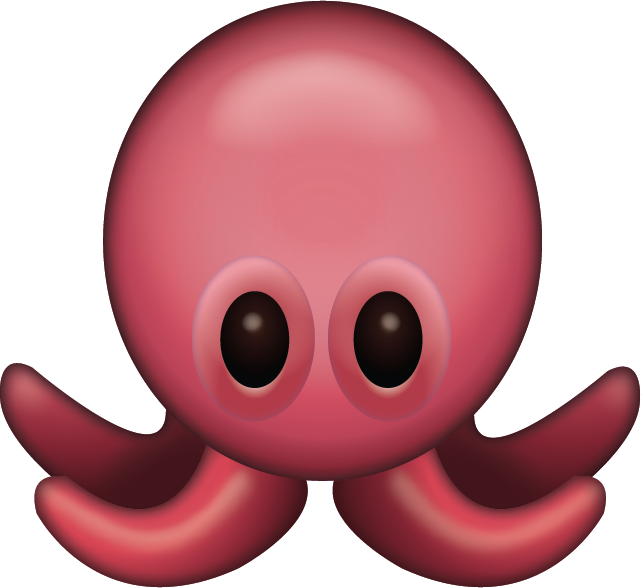 Octopus Emoji Free Icon HQ PNG Image