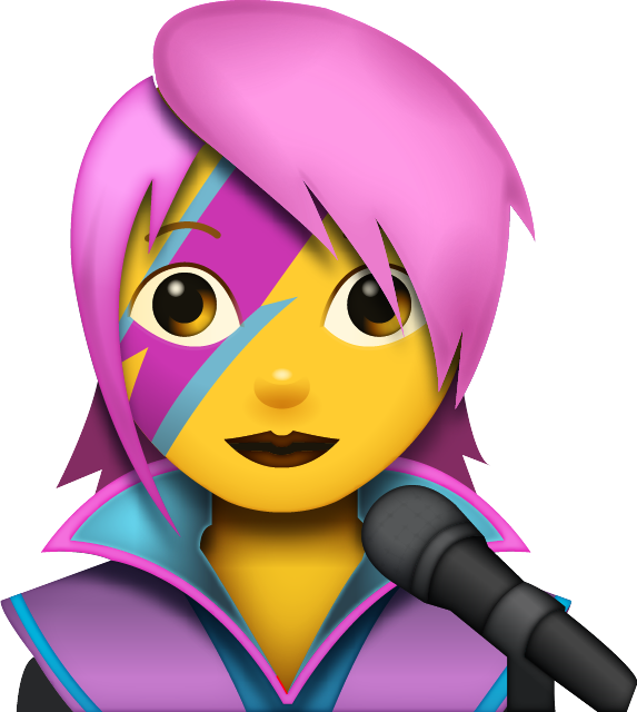 Girl Singer Emoji Icon Free Photo PNG Image