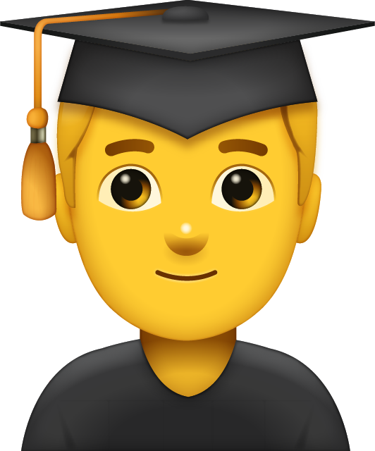 Graduated Man Emoji Free Photo Icon PNG Image
