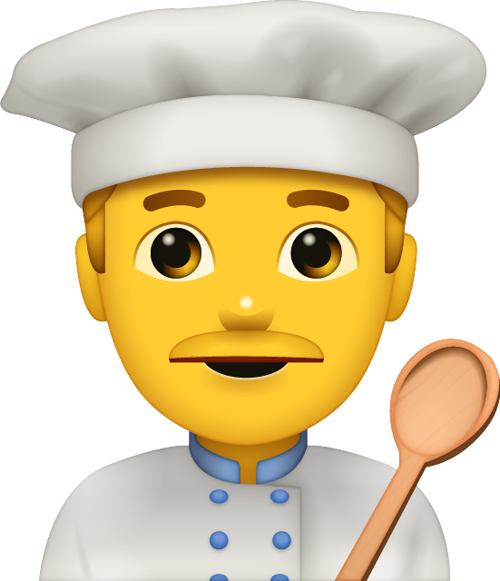 Cooking Man Emoji Icon Download Free PNG Image