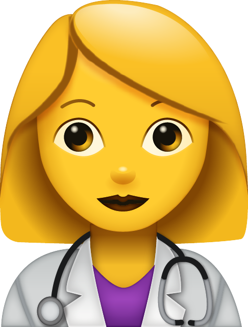Doctor Emoji Woman Free Icon PNG Image