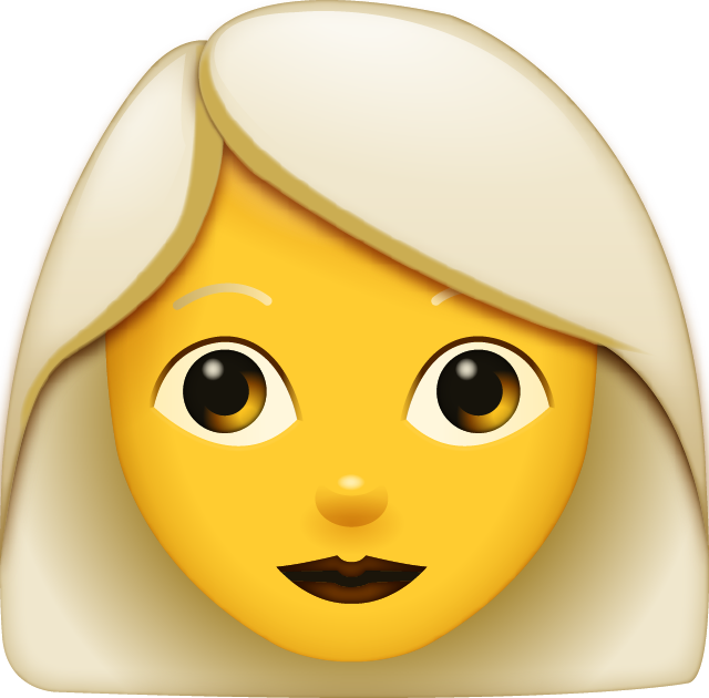 Grey Hair Woman Emoji Free Photo Icon PNG Image