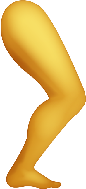 Leg Emoji Icon File HD PNG Image