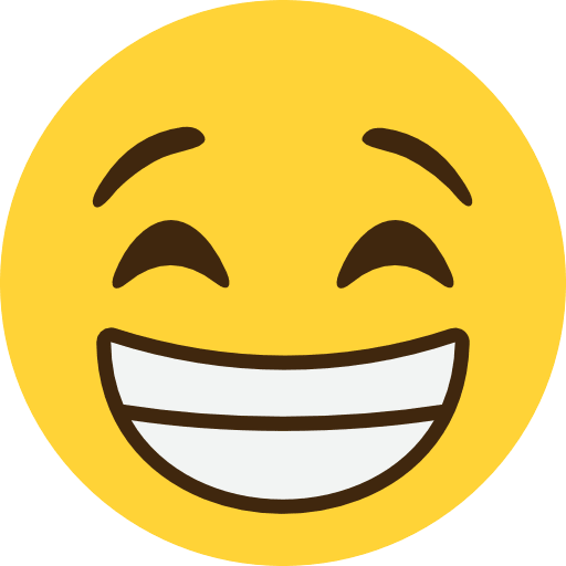 Beaming Face With Smiling Eyes Emoji PNG Image