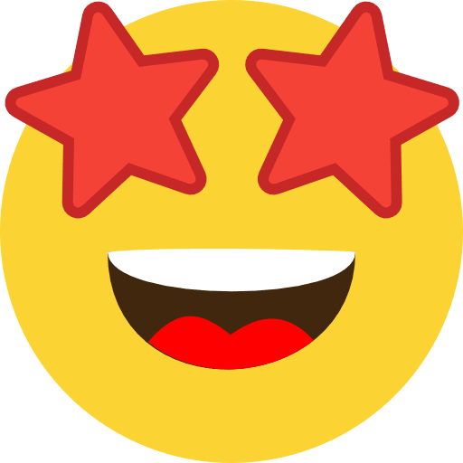 Star Struck Emoji PNG Image