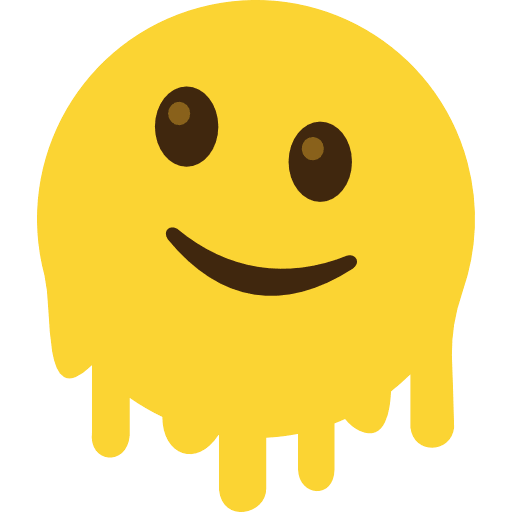 Melting Face Emoji PNG Image