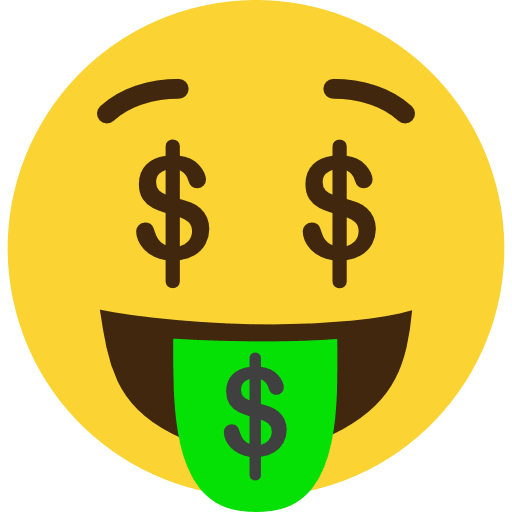 Money Mouth Face Emoji PNG Image