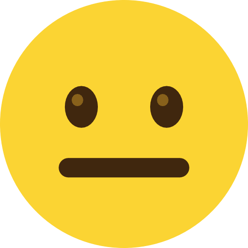Neutral Face Emoji PNG Image