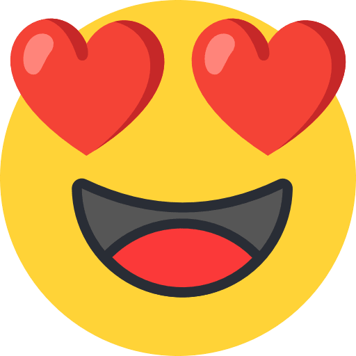 Smiling Face With Heart Eyes Emoji PNG Image