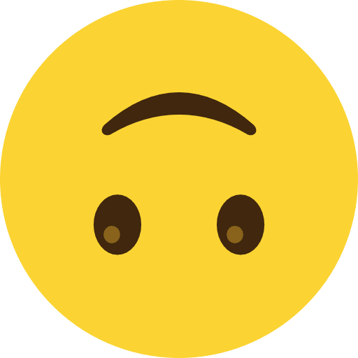 Upside Down Face Emoji PNG Image