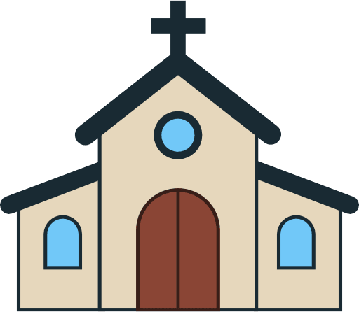 Church Building Color PNG Image