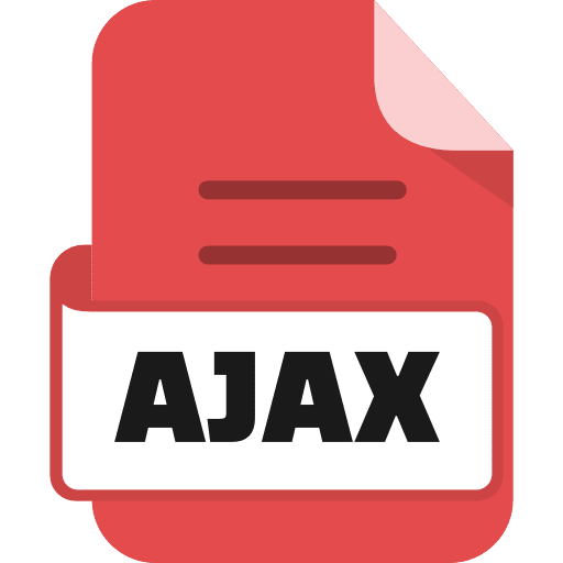 File Ajax Color Red Icon