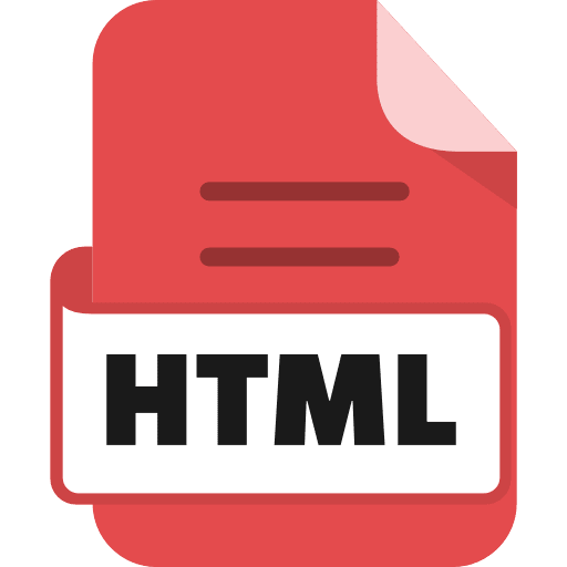 File Html Color Red Icon